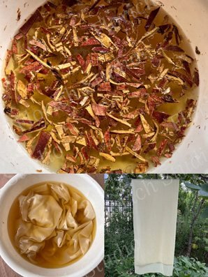 天然染料染底色